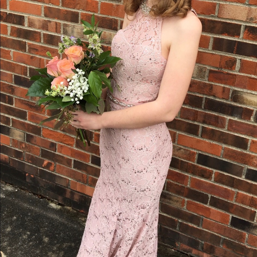 Sequin hearts prom dress size 3